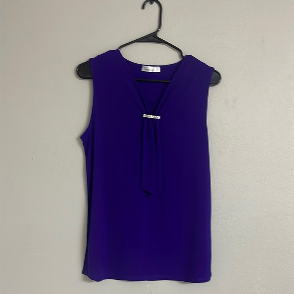 Elegant Purple Sleeveless Top